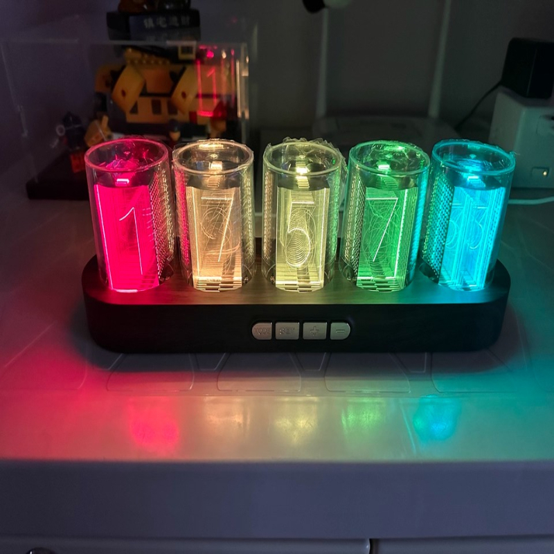 Tech Office Youtube - LED Nixie Tüp Saat RGB Oyun
