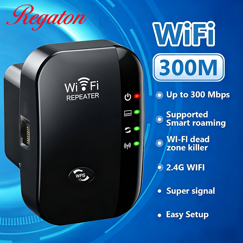 Office Technology - Kablosuz 300M 2.4GHz WiFi Menzil Genişletici,