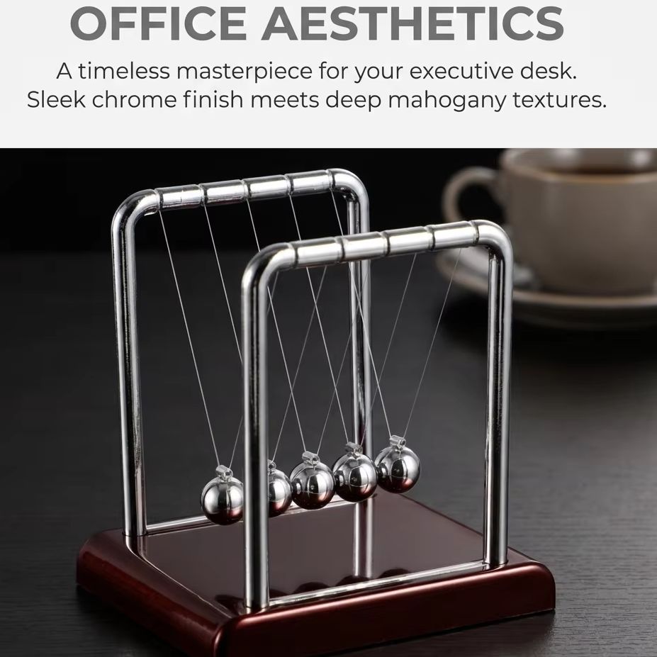 Office Technology - Newton Cradle Denge Sarkaç Topu Fizik
