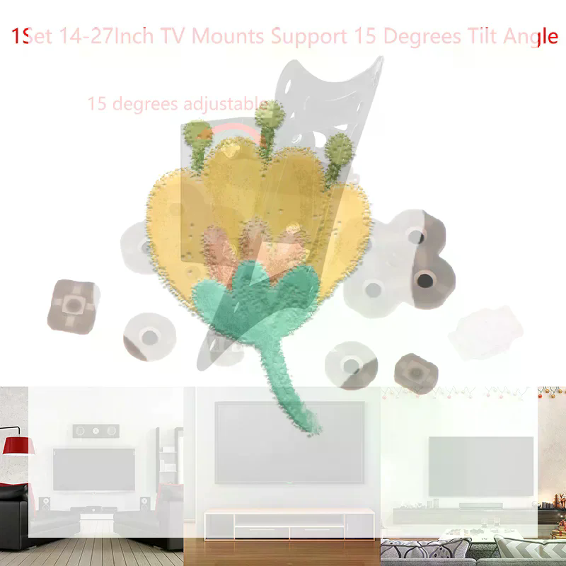 1 takım 14-27 inç TV askı apar - Flat Panel Mount Tilt incelemesi ve fiyatı